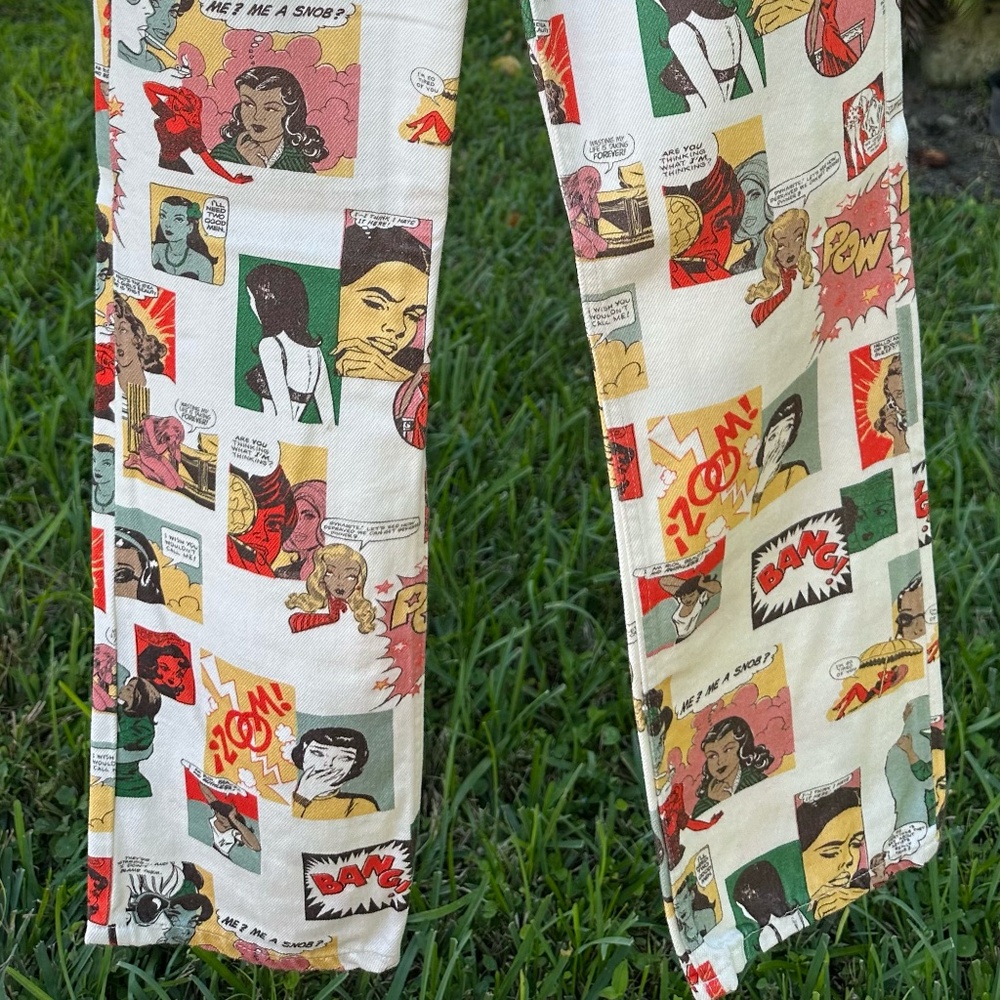 Comic High Rise Straight Long Jeans - Picture 7 of 9